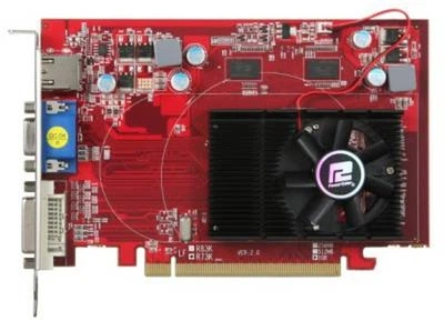 Видеокарта Powercolor Radeon HD4650 1GB GDDR3, 128 бит, 600/1334 МГц, VGA, DVI, HDMI (AX4650) Б/У