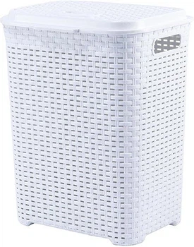 Корзина для белья Violet House 0778 Роттанг WHITE (45л)