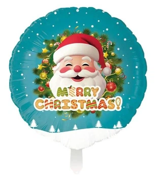 Шар фольгированный круглый Merry Christmas 3357-0015