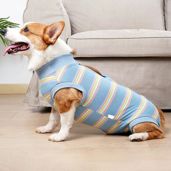Післяопераційна попона Derby Blue Stripe, S