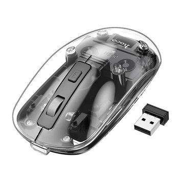 Мышь HOCO Mysterious dual-mode silent wireless mouse GM29 |2.4G/BT, 800/1200/1600dpi| черная