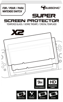 Szkło ochronne Subsonic Super Screen Protector 9H HD dla Nintendo Switch 2 szt. (3760192209052)