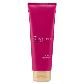 Парфюмированный лосьон для тела Avon Attraction Closer для Нее (125 мл) Делікатний шлейф із нотами соковитої груші, медового нектару та унікального акорду «шкіра до шкіри» (вершкова деревина та мускус).