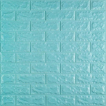 3D панель самоклеющаяся кирпич Sticker Wall 700x770x7мм (002-7) Бирюза SW-00000048