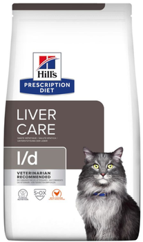 Корм Hill’s Prescription Diet l/d для поддержания функции печени с курицей