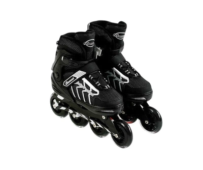 Ролики Best Roller, XL размер 42-44, длина стельки 27- 29 см, колеса PU, d – 9 см, алюминиевая рама, подшипник ABEC-7. Black and gray (166584)