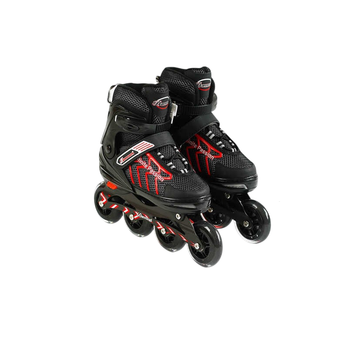 Ролики Best Roller, XL размер 42-44, длина стельки 27- 29 см, колеса PU, d – 9 см, алюминиевая рама, подшипник ABEC-7. Black and red (166583)