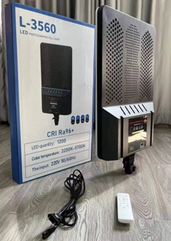 Прямокутна LED лампа для фотостудії з регулюванням яскравості 10-100% XPRO L-3560 (42007-L-3560_1075)