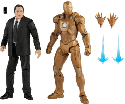 Набір фігурок Hasbro Marvel The Infinity Saga Iron Man 3 Happy Hogan and Iron Man Mark XXI 2 шт (5010993839674)