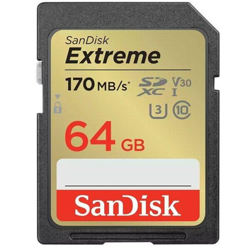 Карта памяти SanDisk Extreme SDSDXV2-064G-GNCIN SD 64GB C10 UHS-I V30