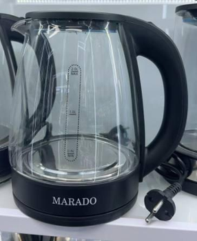 Электрочайник Marado стеклянный черный 2л со шкалой