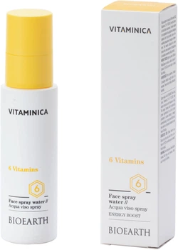 Спрей зволожуючий Bioearth  Vitaminica 6-Vitamin face spray water 100 мл (8029182013570)