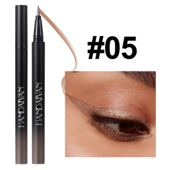 Підводка рідка перламутрова для очей Handaiyan Metallic Liquid Liner,водостійка, коричнева, 0,8 мл
