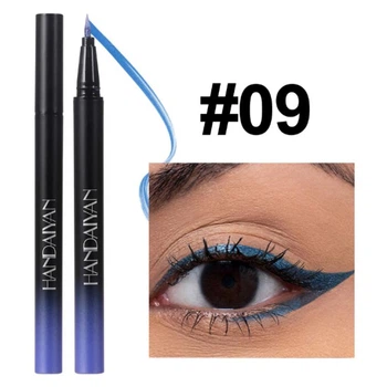 Підводка рідка перламутрова для очей Handaiyan Metallic Liquid Liner,водостійка, синя, 0,8 мл