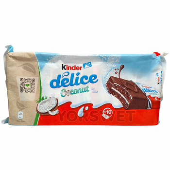 Бісквітне тістечко Kinder Delice Coconut 370 г (0005)