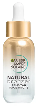 Бронзатор для обличчя Garnier Ambre Solaire Natural краплі з ефектом автозасмаги 30 мл (3600542512855)