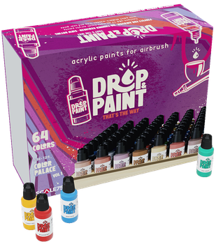 Zestaw farb do aerografu Scale75 Drop Paint Color Palace Vol 1 64 szt x 17 ml (8435635306968)