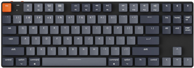Клавіатура бездротова Keychron K1SE Gateron Red Low Profile White Led Eng/Ukr Bluetooth/USB Black (K1SEA1_KEYCHRON)