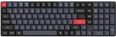 Клавіатура бездротова Keychron K17 Pro Gateron MX 2.0 Blue QMK RGB Eng/Ukr Wireless/Bluetooth/USB Black (K17PH2_KEYCHRON)