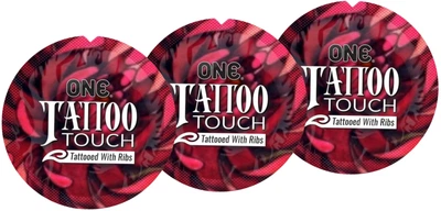 Презервативы One Tattoo Touch з текстурним малюнком 3 шт (ROZ6400230326)