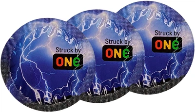 Презервативи One Struck by Color Sensations Фіолетові 3 шт (ROZ6400230329)