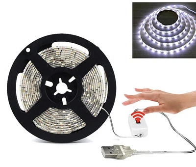 LED лента с датчиком движения и питанием USB warm white 3 метра