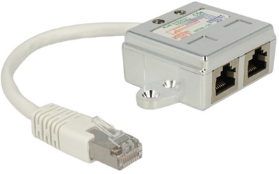 Adapter Delock RJ45 - 2x RJ45 Cat 5 Silver (4043619652242)