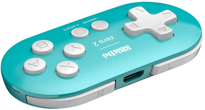 Kontroler bezprzewodowy 8BitDo Zero 2 Bluetooth Gamepad Turquoise (RET00222)