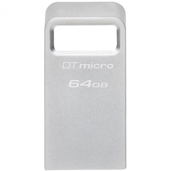 Флеш-пам'ять USB Flash Kingston DTMC3G2/64GB 64GB USB3.2 DataTraveler Micro 200MB/s Metal Retail