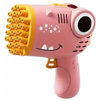 Детский автоматический пистолет пулемет для мыльных пузырей TOPA Bubble Blaster Розовый