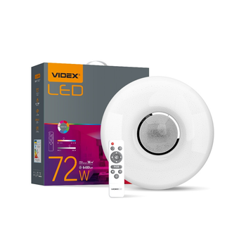 Потолочный LED светильник VIDEX RING круглый |RGB, 72W, 2800-6200K, 220V| Белый VL-CLS1859-72R