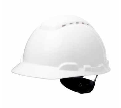 Каска захисна біла з вентил., храповик, отвори для навушників SAFE-GUARD 2110 (35014)