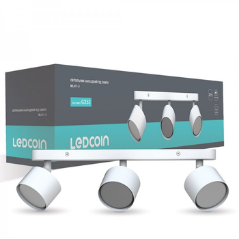 Накладной светильник поворотный Ledcoin ML411-3 под лампу белый