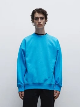 Світшот чоловічий H&M 06420582 S Блакитний (6666000341402)