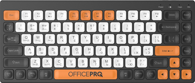 Клавіатура бездротова OfficePro SK955B Wireless/Bluetooth Black (SK955B)