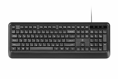 Клавіатура дротова 2E 2E-KS130UB USB-A мембранна чорна