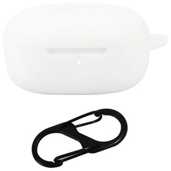 Защитный чехол Deexe Silicone Sleeve для Xiaomi Redmi Buds 6 Play - White