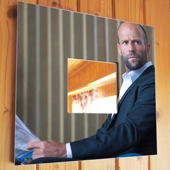 Декоративное зеркало "Актер Джейсон Стэтхэм. Jason Statham" подарок фанатам кино, украшение интерьера дома, офиса, кафе, бара