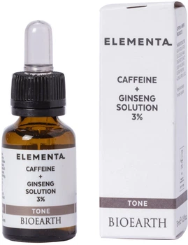 Сыворотка Bioearth Elementa Tone Caffein 5% + Ginseng 1% тонизирующая 15 мл (8029182011194)