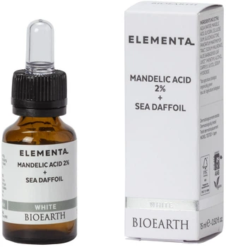 Сыворотка осветляющая Bioearth Elementa White Mandelic Acid 2% + Sea Daffodil 15 мл (8029182012474)