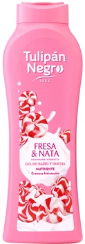 Гель для душа Клубничный крем TULIPAN NEGRO, 650 мл