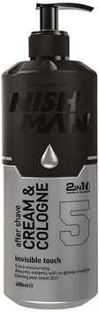 Крем-одеколон 2 в 1 Invisible Touch Nishman, 400 мл