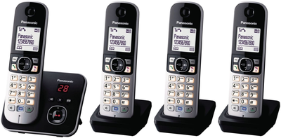 Telefon IP Panasonic KX-TG6824GB Black (5025232675463)