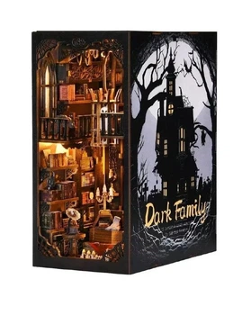 Бук Нук Темна Сім'я Венздей 3D Інтер'єрний конструктор Wednesday Magic Dark Family DIY Book Nook Kit SL-04