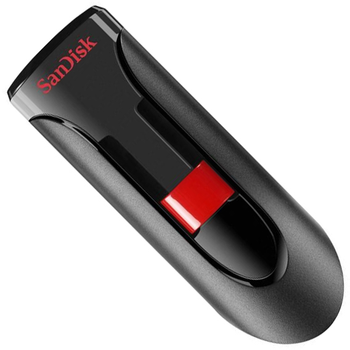 Флеш память USB SanDisk Cruzer Glide 256GB USB 2.0 Black/Red (SDCZ60-256G-B35)
