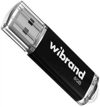Флеш пам'ять USB Wibrand Cougar 8GB USB 2.0 Black (WI2.0/CU8P1B)
