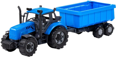 Zestaw do gier Cavallino Toys Farmer Traktor z przyczepą 1:32 Blue (8719214072773)