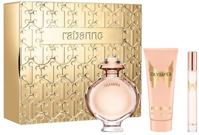 Zestaw prezentowy damski Paco Rabanne Olympea Woda perfomowana 80 ml + Balsam do ciała 100 ml + Woda perfumowana 10 ml (3349668635399)