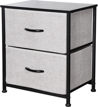 Комод бытовой Luminaria Perfect Gray 2B органайзер для хранения вещей и одежды Серый (6951427270009)