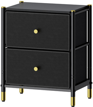Комод бытовой Luminaria Elegance Black 2B органайзер для хранения вещей и одежды Черный (6951427270078)